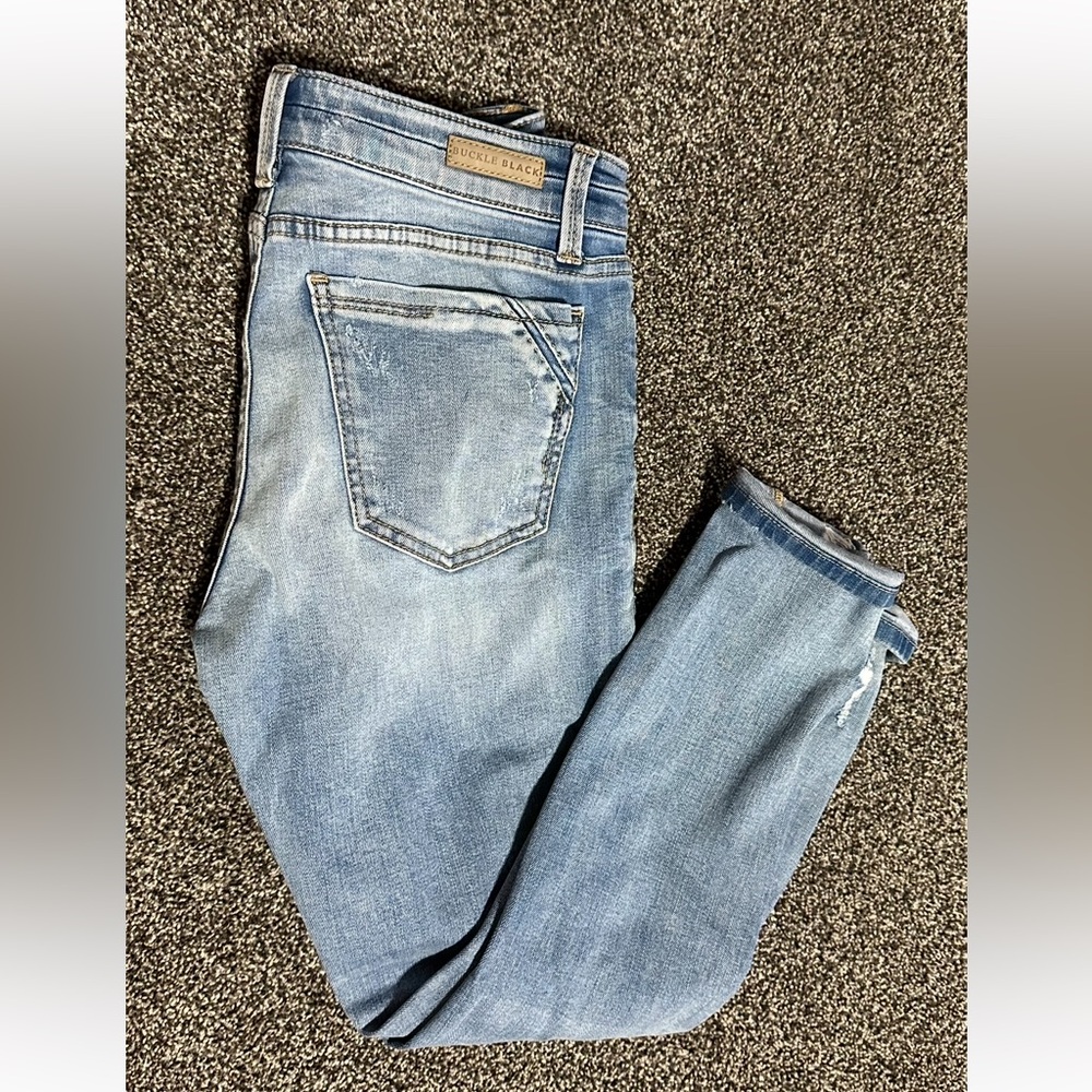 Casual Chic Skinny Jeans in Light Blue